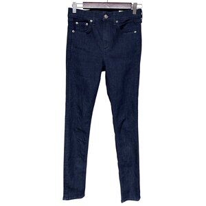 Rag & Bone Women's Jeans High Rise Skinny Leg Blue Indigo Denim Size 26 NWOT